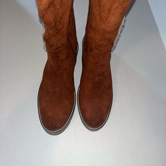 (NWD) Midnight Velvet Cozy Tal Fur Suede WMNS Boots SIZE: 9 - Picture 6 of 14
